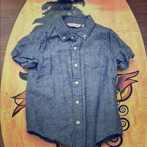 Janie and Jack chambray button down size 4